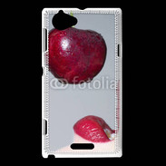 Coque Sony Xperia L Cerise et bouche 3