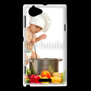 Coque Sony Xperia L Bébé chef cuisinier