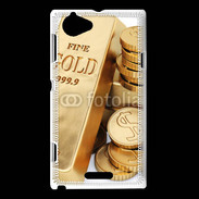 Coque Sony Xperia L Lingot et pièces d'or