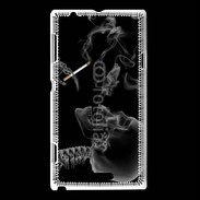 Coque Sony Xperia L Squelette fumeur