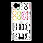 Coque Sony Xperia L Lunette et moustache 5