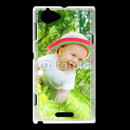 Coque Sony Xperia L Sourire de bébé en plein air