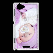 Coque Sony Xperia L Amour de bébé en violet