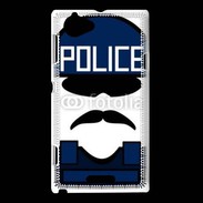 Coque Sony Xperia L Moustache policier