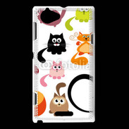 Coque Sony Xperia L Humour de chats
