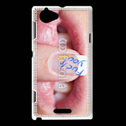 Coque Sony Xperia L Fuck you 5