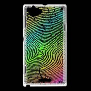 Coque Sony Xperia L Empreintes digitales de couleur