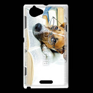 Coque Sony Xperia L Chien littéraire