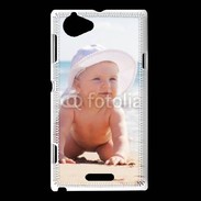 Coque Sony Xperia L Bébé à la plage