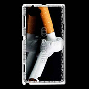 Coque Sony Xperia L Cigarette effet miroir