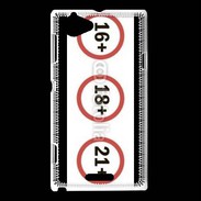 Coque Sony Xperia L Interdit au moins de ...