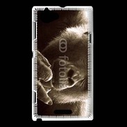 Coque Sony Xperia L Singe faisant un fuck