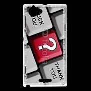 Coque Sony Xperia L Humour clavier ordinateur