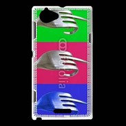 Coque Sony Xperia L Fuck fourchettes
