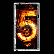 Coque Sony Xperia L Cinq en feu