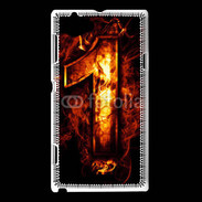 Coque Sony Xperia L Un en feu