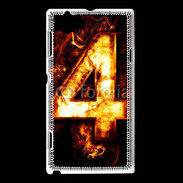 Coque Sony Xperia L Quatre en feu