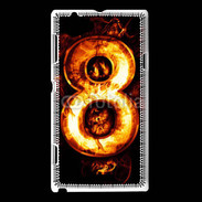 Coque Sony Xperia L Huit en feu