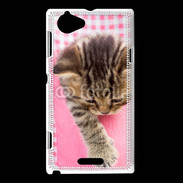 Coque Sony Xperia L Humour de chaton