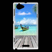 Coque Sony Xperia L Plage tropicale