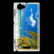 Coque Sony Xperia L Plage paradisiaque des caraïbes