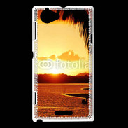 Coque Sony Xperia L Fin de journée sur plage Bahia au Brésil