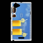 Coque Sony Xperia L Jus d'orange sur la plage