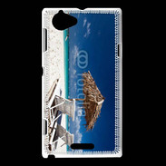 Coque Sony Xperia L Vue sur la plage