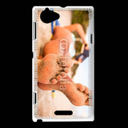 Coque Sony Xperia L Pieds plage