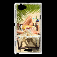 Coque Sony Xperia L Femme sexy à la plage 25