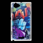 Coque Sony Xperia L Graffiti sur un mur