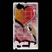 Coque Sony Xperia L Love graffiti