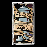 Coque Sony Xperia L Graffiti bombe de peinture 6