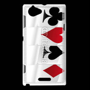 Coque Sony Xperia L Carte de poker 2