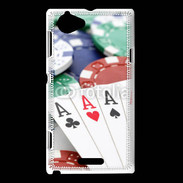 Coque Sony Xperia L Passion du poker