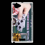 Coque Sony Xperia L Joueur de poker 3