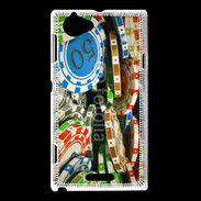 Coque Sony Xperia L Jetons de poker en folie