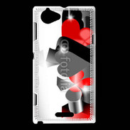 Coque Sony Xperia L Symbole de cartes