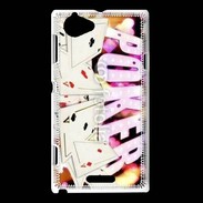 Coque Sony Xperia L Poker and fire 1