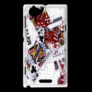 Coque Sony Xperia L Illustration poker 1