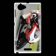 Coque Sony Xperia L Moto sur circuit
