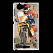 Coque Sony Xperia L Rallie Raid en moto