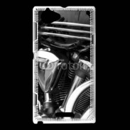 Coque Sony Xperia L Moto et chrome