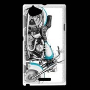 Coque Sony Xperia L Vintage moto Harley