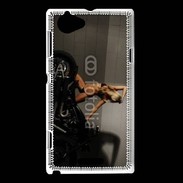 Coque Sony Xperia L Femme sexy moto 3