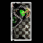 Coque Sony Xperia L Femme sexy moto 4