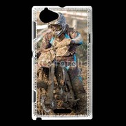 Coque Sony Xperia L Moto cross dans la boue 15