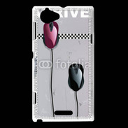 Coque Sony Xperia L course de souris