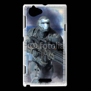 Coque Sony Xperia L Soldat futuriste