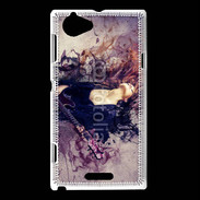 Coque Sony Xperia L Musique vintage